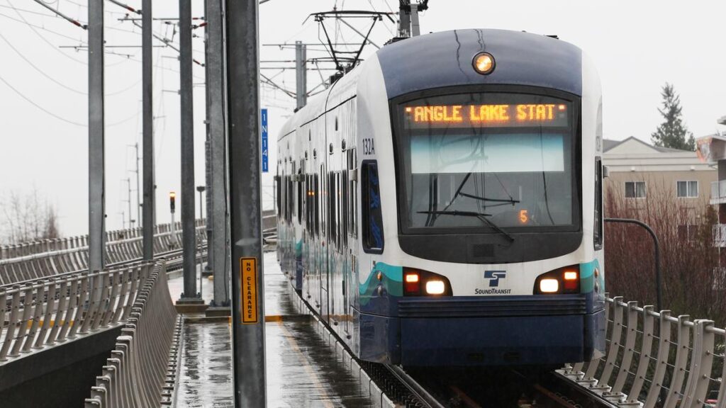 A picture of a public passenger rail system
